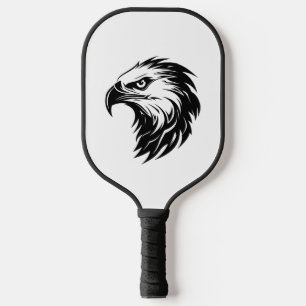 Raquette De Pickleball Oiseau à tête d'aigle en silhouette de proie