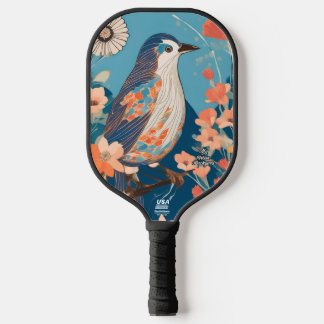 Raquette De Pickleball Oiseau coloré Pickleball personnalisé Paddle