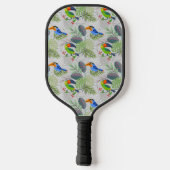 Raquette De Pickleball Oiseau Toucan mignon, Motif de tous les jours, Aqu (Verso)