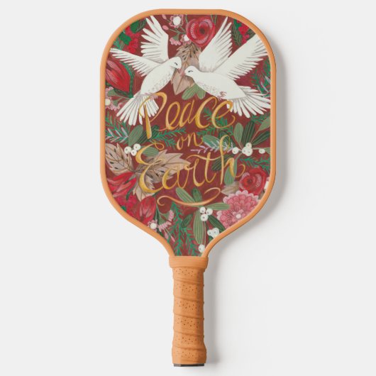 Raquette De Pickleball Oiseaux festifs traditionnels (Recto)
