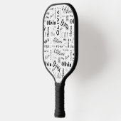 Raquette De Pickleball Olivia Nom Personnalisé Noir Blanc (Gauche)
