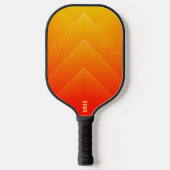 Raquette De Pickleball Ombre géométrique orange à jaune (Recto)