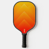 Raquette De Pickleball Ombre géométrique orange à jaune (Verso)