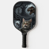 Raquette De Pickleball OMG A Dinosaur ! Selfie de chat drôle avec T-Rex (Verso)