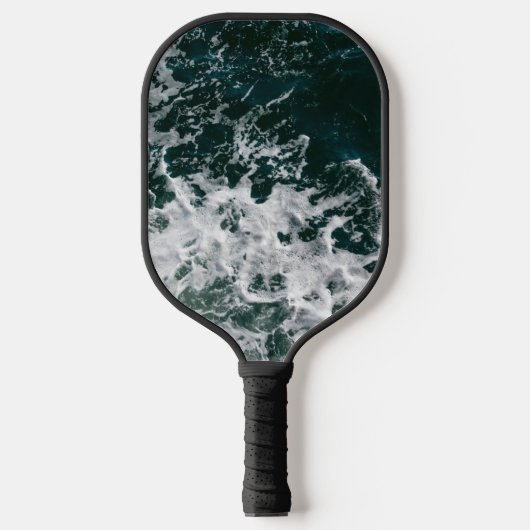 Raquette De Pickleball Ondes de l'océan foncé (Recto)