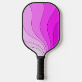 Raquette De Pickleball Ondes roses rétro (Verso)