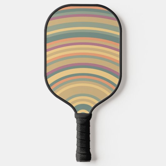 Raquette De Pickleball Ondes sonores colorées (Recto)