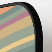 Raquette De Pickleball Ondes sonores colorées (Détail gauche)