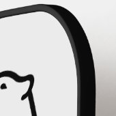 Raquette De Pickleball ongue-Out & Heart-Face Emojis (Détail gauche)