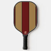 Raquette De Pickleball Or De Noël Classique Et Bandes Rouges (Verso)