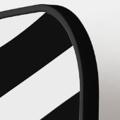 Raquette De Pickleball Or personnalisé, noir gras rayures doré BOW (Détail gauche)