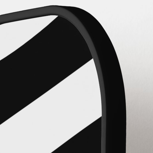 Raquette De Pickleball Or personnalisé, noir gras rayures doré BOW (Détail gauche)