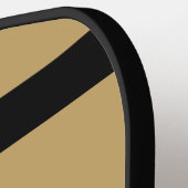 Raquette De Pickleball Or plaqué or et noir (Détail gauche)