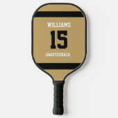 Raquette De Pickleball Or plaqué or et noir (Verso)