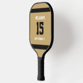 Raquette De Pickleball Or plaqué or et noir (Gauche)