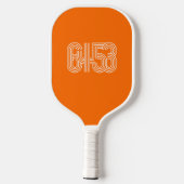 Raquette de pickleball orange 6453 (Verso)