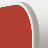 Raquette De Pickleball Orange brûlé et blanc moderne Monogramme manuscrit (Détail gauche)