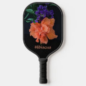 Raquette De Pickleball Orange Fancy Hibiscus Blossom Botanique Tropical (Recto)