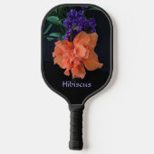 Raquette De Pickleball Orange Fancy Hibiscus Blossom Botanique Tropical (Verso)