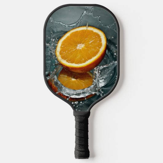 Raquette De Pickleball orange juteuse positive pour l'humeur vitaminée (Recto)