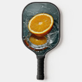 Raquette De Pickleball orange juteuse positive pour l'humeur vitaminée (Verso)