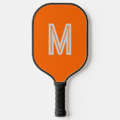Raquette De Pickleball orange néon - ajouter monogramme (Recto)