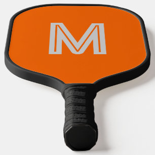 Raquette De Pickleball orange néon - ajouter monogramme