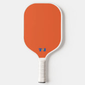 Raquette De Pickleball Orange Personnalisé Monogramme Pickleball Paddle (Verso)