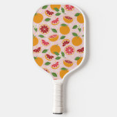 Raquette De Pickleball Oranges mignonnes sur rose clair (Verso)