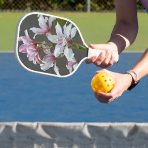 Raquette De Pickleball Orchidées insigne rose Cymbidium Floral