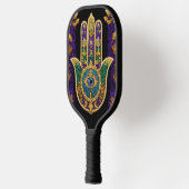 Raquette De Pickleball Ornate Gold Troisième Oeil Hamsa (Gauche)