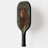 Raquette De Pickleball Ours brun rétro rustique (Gauche)