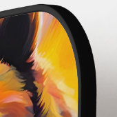 Raquette De Pickleball Ours grizzli avec aurores boréales (Détail gauche)