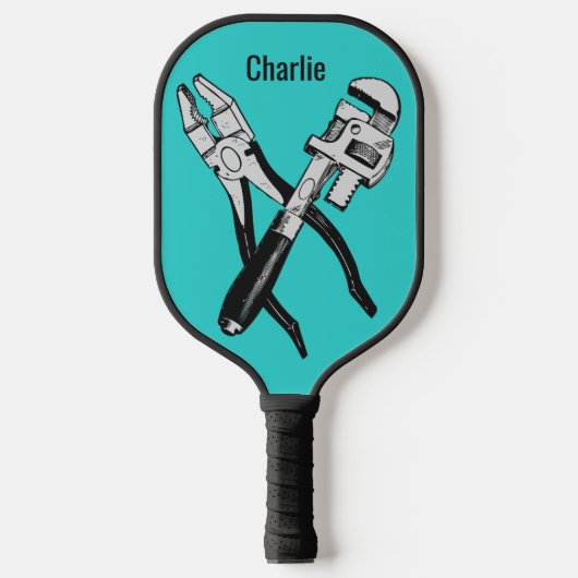 Raquette De Pickleball OUTILS de nom et de couleur personnalisés (Recto)