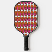 Raquette De Pickleball Ovales orange et rose (Recto)