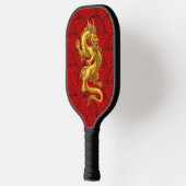 Raquette De Pickleball Paddle chinois Lucky Gold Dragon Pickleball (Gauche)