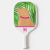Raquette De Pickleball Paddle de Pickleball de chien de l'île Green Palm  (Recto)