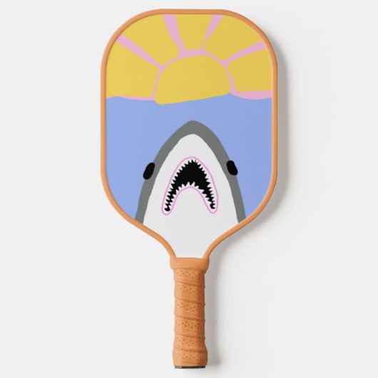 Raquette De Pickleball Paddle de Pickleball de requin - Grand Blanc (Recto)