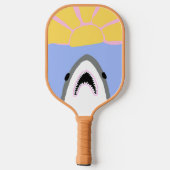 Raquette De Pickleball Paddle de Pickleball de requin - Grand Blanc (Verso)