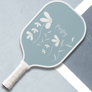Raquette De Pickleball Paddle de Pickleball - Floral Botanical Green