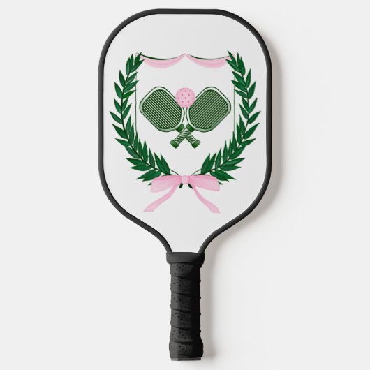 Raquette De Pickleball Paddle de Pickleball rose et vert (Recto)