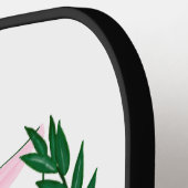 Raquette De Pickleball Paddle de Pickleball rose et vert (Détail gauche)