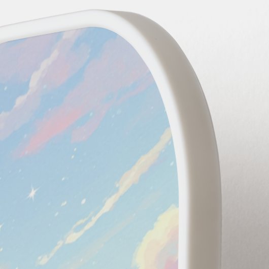 Raquette De Pickleball Paddle en Pickleball Cute esthétique avec Bunnies  (Détail gauche)