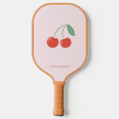 Raquette De Pickleball Paddle en Pickleball rose clair cerise et bow (Verso)
