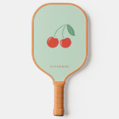 Raquette De Pickleball Paddle en Pickleball Vert Cerise et Bow (Verso)