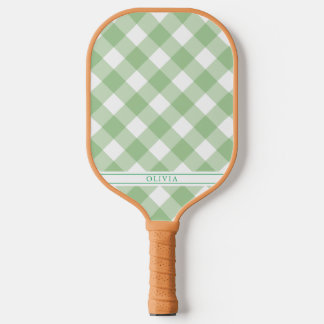 Raquette De Pickleball Paddle En vichy Pickleball Vert