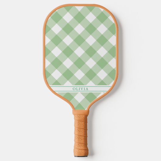 Raquette De Pickleball Paddle En vichy Pickleball Vert (Recto)