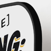 Raquette De Pickleball Paddle-Jaune de Pickleball Personnalisé#028 (Détail gauche)