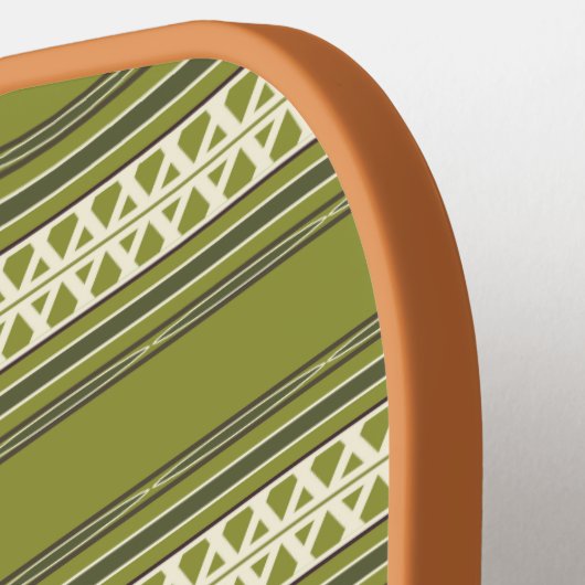 Raquette De Pickleball Paddle Monogramme Motif Rétro (Détail gauche)