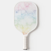 Raquette De Pickleball Paddle Motif en marbre arc-en-ciel (Verso)